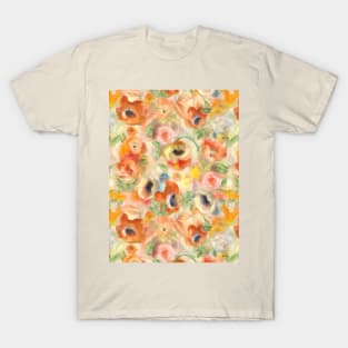 Orange Spring Flowers T-Shirt